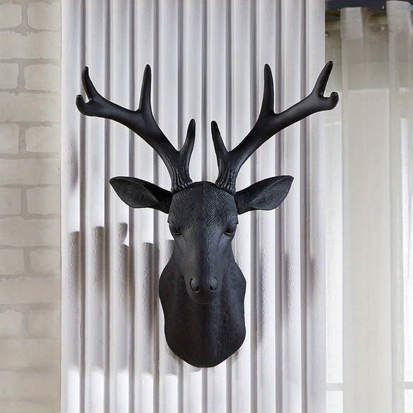 壁掛け インテリア 装飾品 鹿の頭 立派な角 室内インテリア 動物 アニマル 玄関 リビング ダイニング ch-1513 2枚目の画像