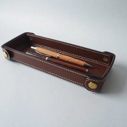 栃木レザー キャッシュトレイ 名入れ キャッシュトレー レザー フリー