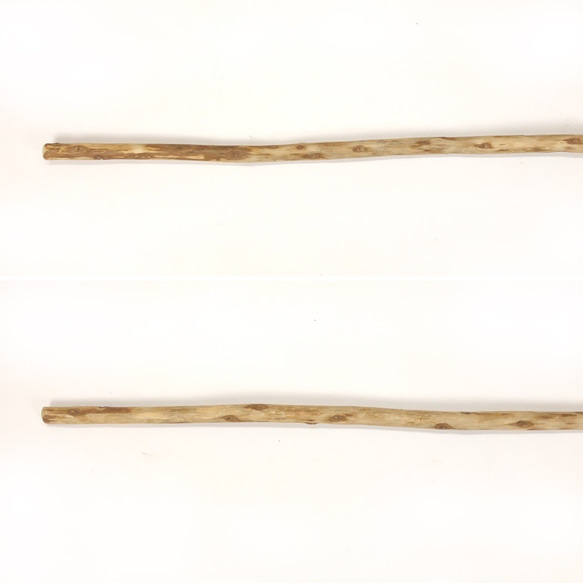 【温泉流木】茶色の木の表皮が残る細長枝の棒流木 流木素材 インテリア素材 オブジェ レイアウト 2枚目の画像