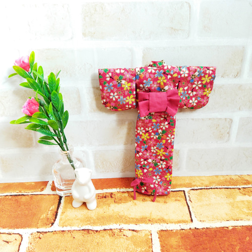 リカちゃんの着物(赤小花柄) その他人形 Ricot 通販 17424978｜Creema