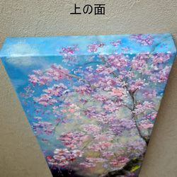 桜のアートパネル油絵原画1点のみ 5枚目の画像