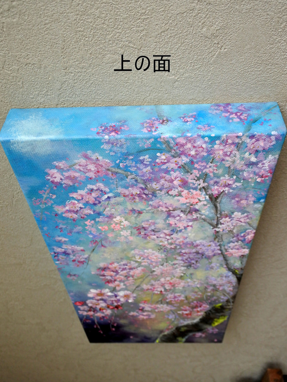 桜のアートパネル油絵原画1点のみ 5枚目の画像