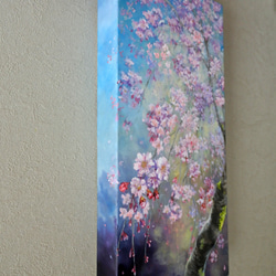 桜のアートパネル油絵原画1点のみ 9枚目の画像