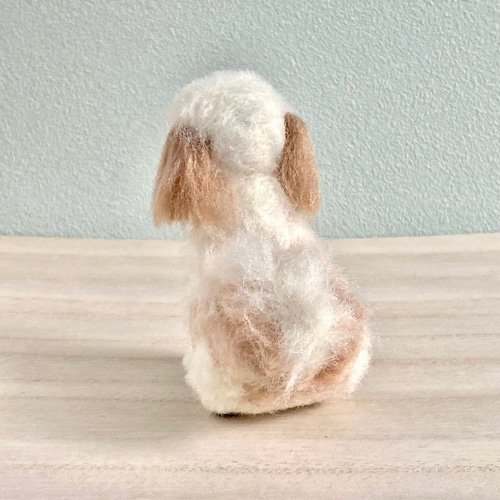 世界にひとつ チワワ×シーズー ミックス 子犬 羊毛 ぬいぐるみ
