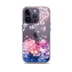 彩・胡蝶 - 和風 iPhone クリアケース/ハード or ソフト【Re:design/ハート/桜/蝶】 3枚目の画像