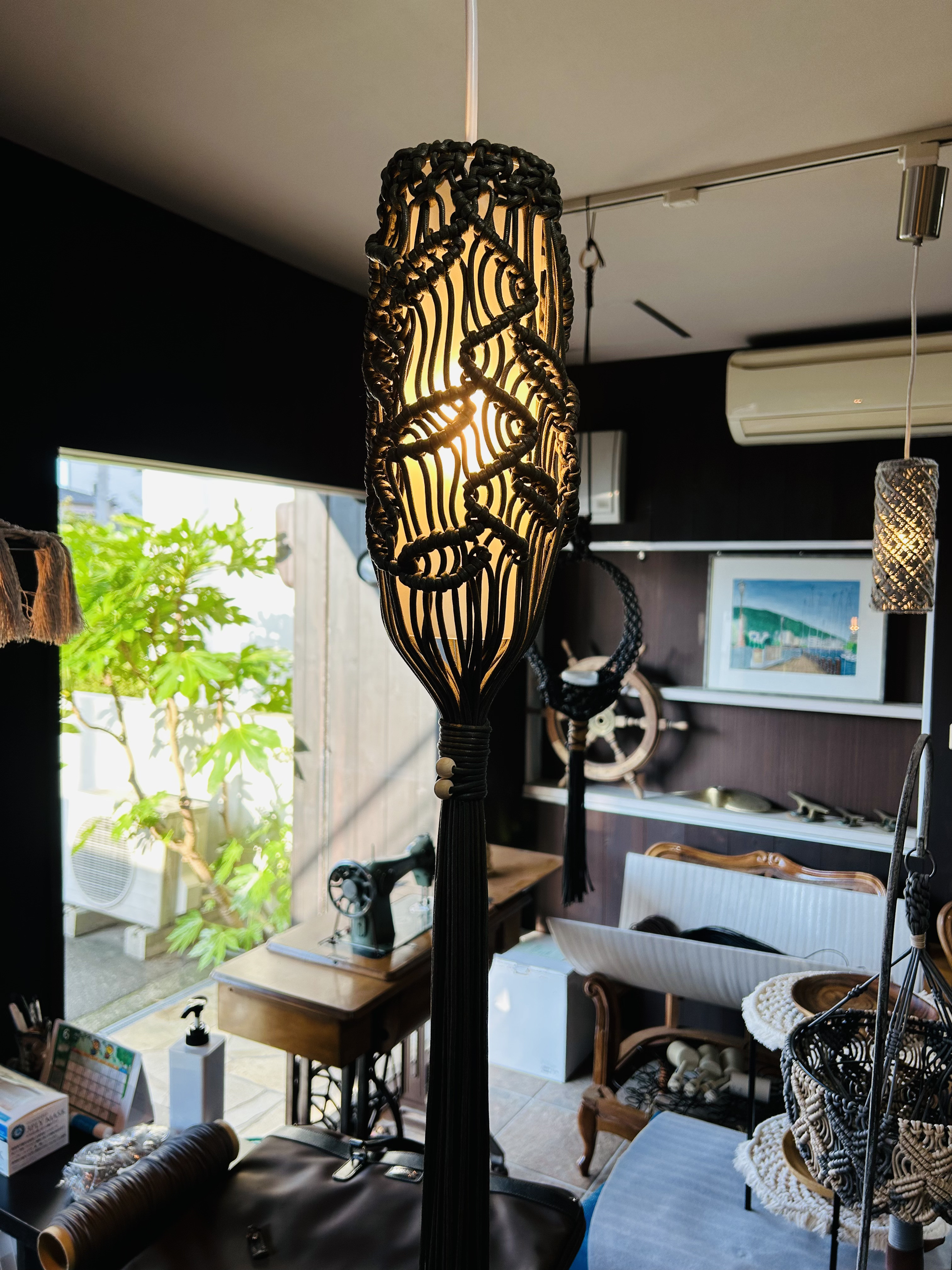 ペンダントライトリーフ模様ライトワックスコード照明インテリア照明 27,375円