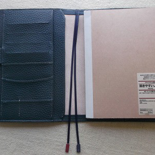 ほぼ日手帳カズン対応A5サイズ手帳カバーレザー刻印＆拭き染め