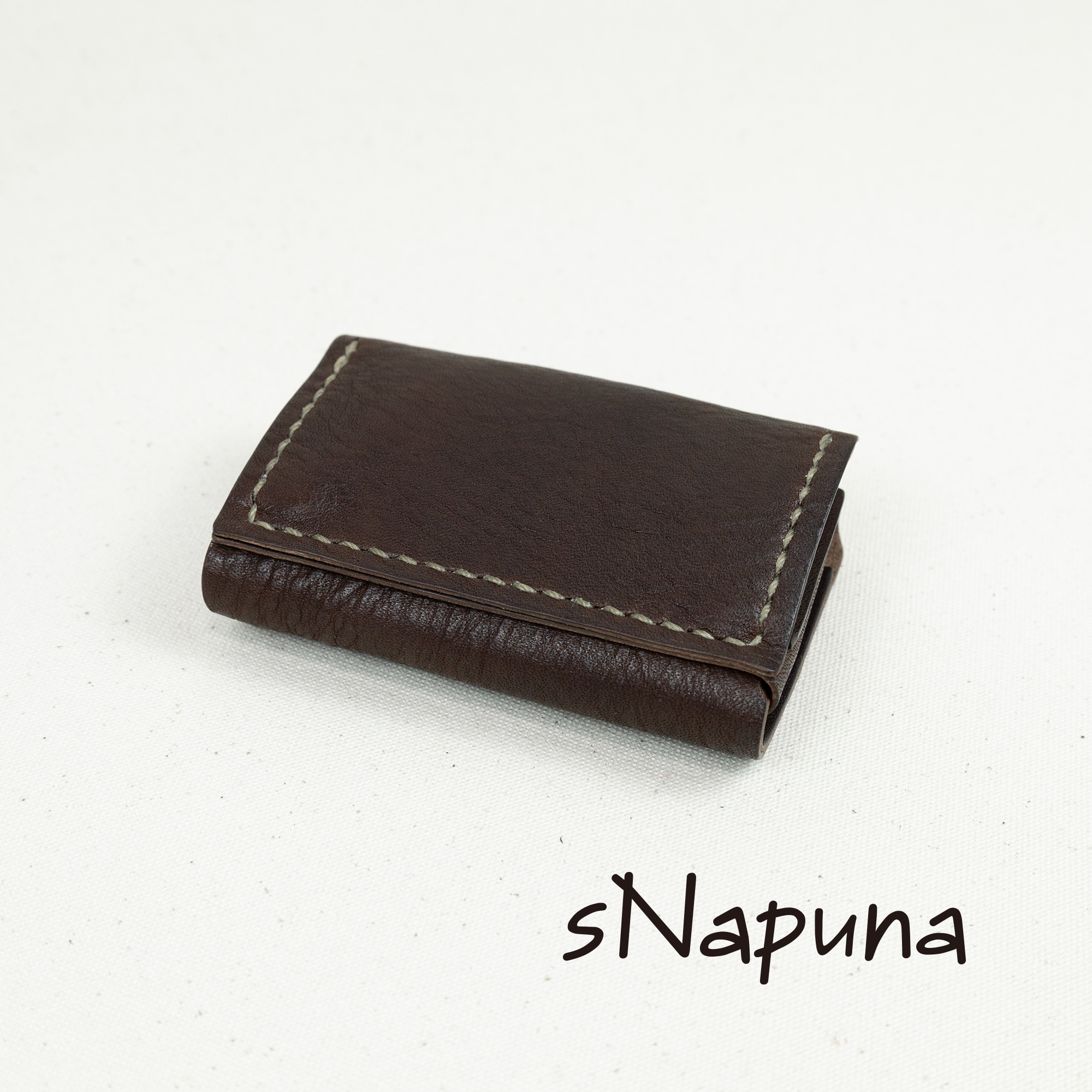 【gyutto（9.5×6.5）ヴォーノオイル：ダークブラウン】／超小型財布・小さい・ミニ・コンパクト【栃木レザー】