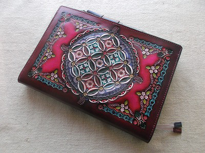 ほぼ日手帳カズン対応　A5サイズ手帳カバー　レザー刻印＆拭き染め ほぼ日手帳カズン対応 A5サイズ手帳カバー レザー 刻印＆拭き