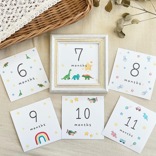 ましかく マンスリーカード 月齢カード アルバス アルバム Baby