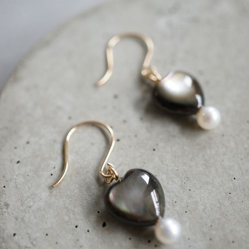 ギフトにおすすめ♡《14kgf》マザーオブパールと淡水パールの