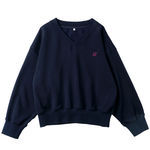 マーク♡ネイビートレーナー NJ/CLUB」裏起毛 ジャージークルーネックスウェット