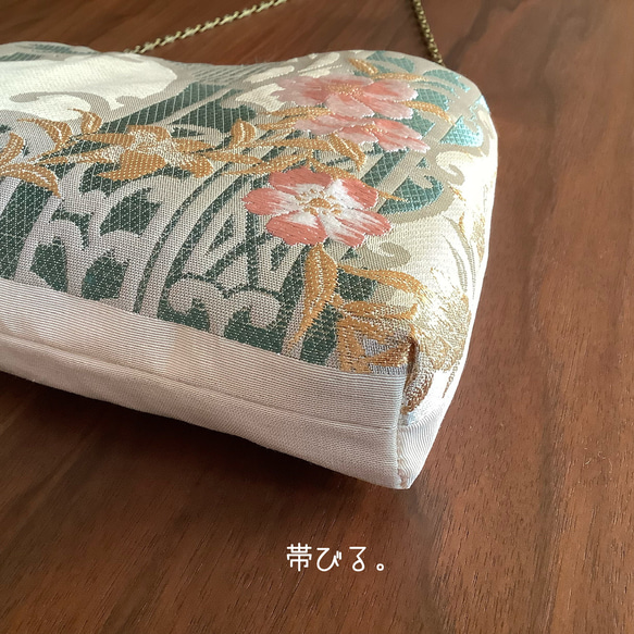 ＊Handbag ✳︎ハンドバッグ✳︎桜✳︎オリエンタル✳︎アンティーク✳︎袋帯リメイク✳︎ 9枚目の画像