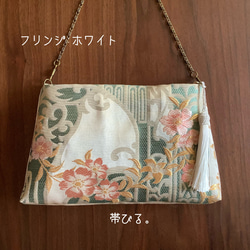 ＊Handbag ✳︎ハンドバッグ✳︎桜✳︎オリエンタル✳︎アンティーク✳︎袋帯リメイク✳︎ 4枚目の画像