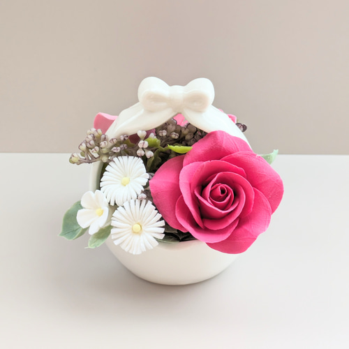 ひろりん✨クレイフラワー❁お正月フラワーアレンジメント特大壁掛け 0_cb6960c4deb40675c015bf5eb36b