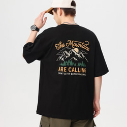 夏の新作メンズリゾート半袖コットンTシャツゆったりカジュアル W304 5枚目の画像