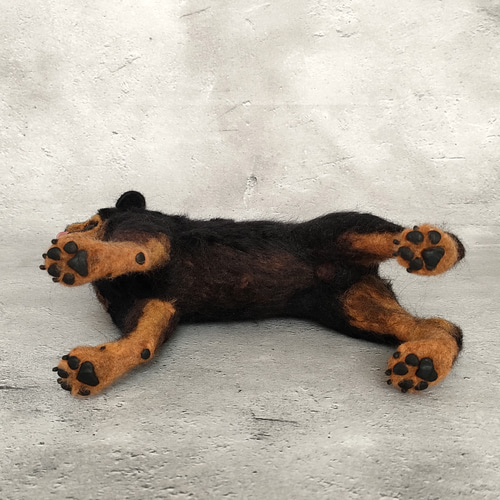 ロットワイラーさん【24031】 羊毛フェルト 羊毛わんこ 福や工房 通販