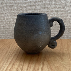 珠洲焼　自然釉マグカップ　 2枚目の画像