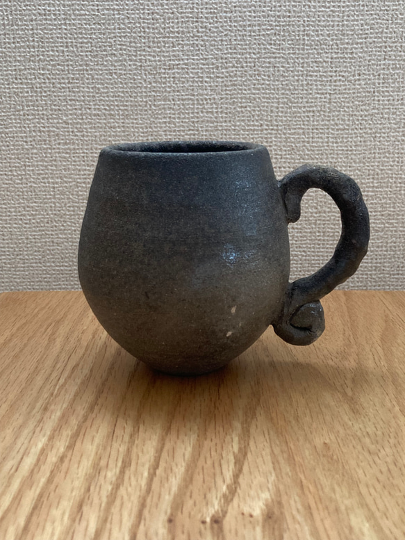 珠洲焼　自然釉マグカップ　 2枚目の画像
