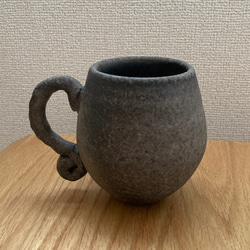 珠洲焼　自然釉マグカップ　 1枚目の画像