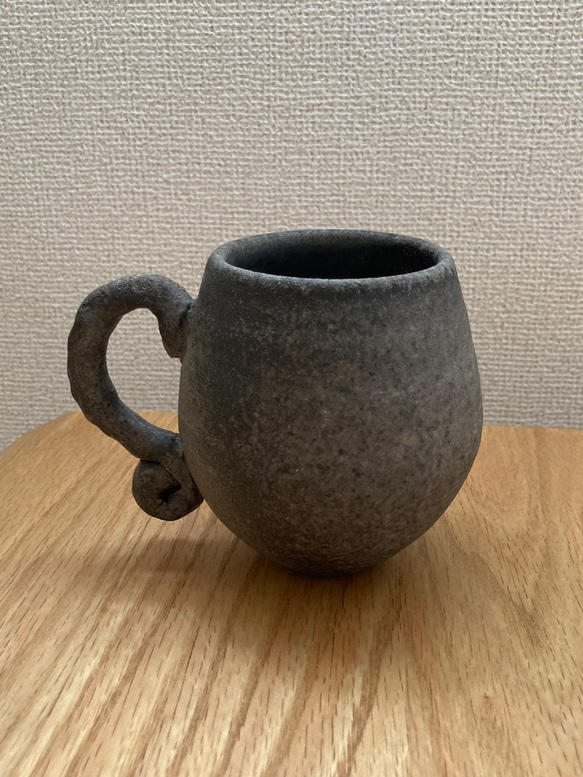 珠洲焼　自然釉マグカップ　 1枚目の画像