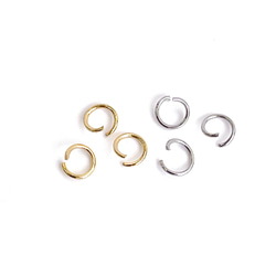 ess95 [約30個] 線徑約0.6毫米，外徑約5.0毫米，內徑約3.6毫米，跳環，18KGP，醫用不鏽鋼 第4張的照片