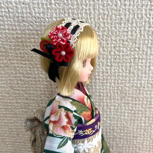 29日20時までSALE】 リカちゃん 日本髪風 本体と着物セット ☆リユース