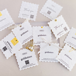 ショップカード アクセサリー台紙 サンキューカード 名刺 No.419