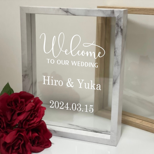 オリジナルウェルカムボード 透明 ウェルカムボード stickershopMQQN  