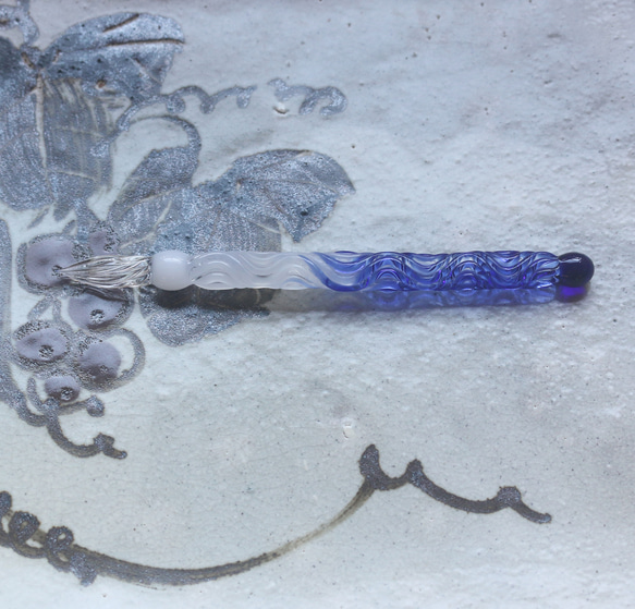 ガラスペン「大寒」　ガラス製スポイト付属（約1ｍｌ） 1枚目の画像