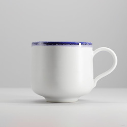 おしゃれ「小マグ ブルー」マグカップ コーヒーカップ シンプル 陶器 手作り 窯元 陶房kibi kibi-106 4枚目の画像