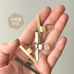 ストラップホルダー　ストラップシート　ステンレス　ステンレス製　スマホストラップ　スマホ　挟むだけ　ストラップ　シート 13枚目の画像