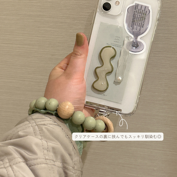 ストラップホルダー　ストラップシート　ステンレス　ステンレス製　スマホストラップ　スマホ　挟むだけ　ストラップ　シート 10枚目の画像