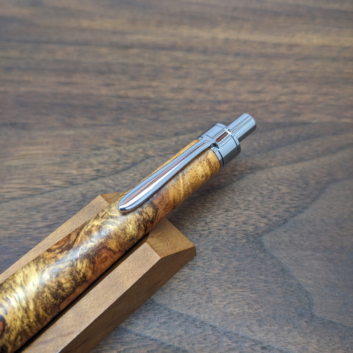 新作】花梨瘤杢 紅白 シャープペンシル No.484 ペン・筆記用具 工房