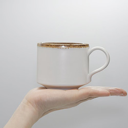 おしゃれ「小マグ チョコ」マグカップ コーヒーカップ シンプル 陶器 手作り 窯元 陶房kibi kibi-107 7枚目の画像