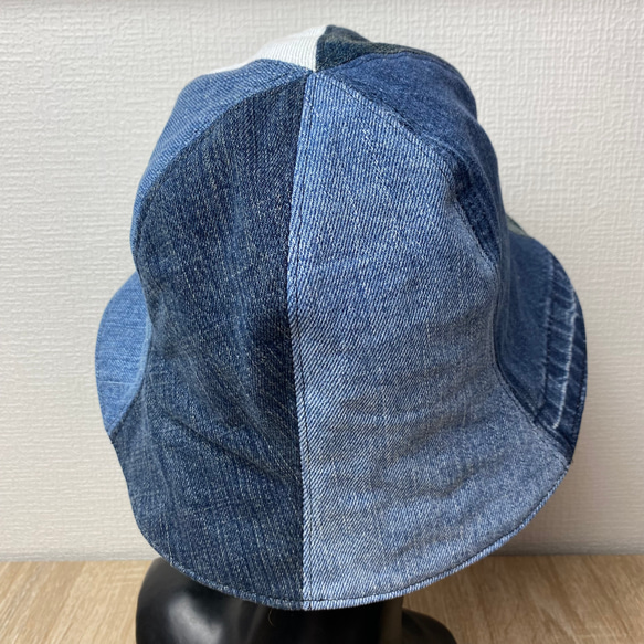 【リメイク】denimチューリップハット 4枚目の画像