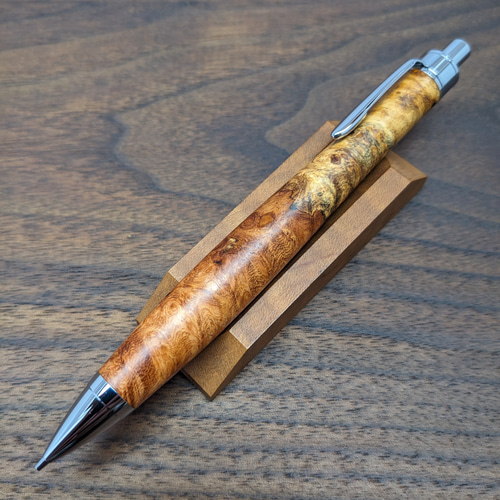 新作】花梨瘤杢 紅白 シャープペンシル No.485 ペン・筆記用具 新作】花梨瘤杢 紅白 シャープペンシル No.485 ペン・筆記用具