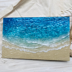 ★超立体　沖縄の海 レジンアートボード　美ら海　オーシャンアート　　N226 6枚目の画像