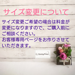 リボンちょうちょ入園入学5点セット/レッスンバッグ・上履き袋・体操着袋・給食袋・ランチョンマット 8枚目の画像