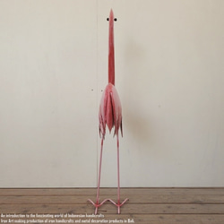 アイアンフラミンゴ Lサイズ フラミンゴ 置物 動物 鳥 オブジェ フラミンゴ置物 ピンク インテリア ウェルカム人形 4枚目の画像