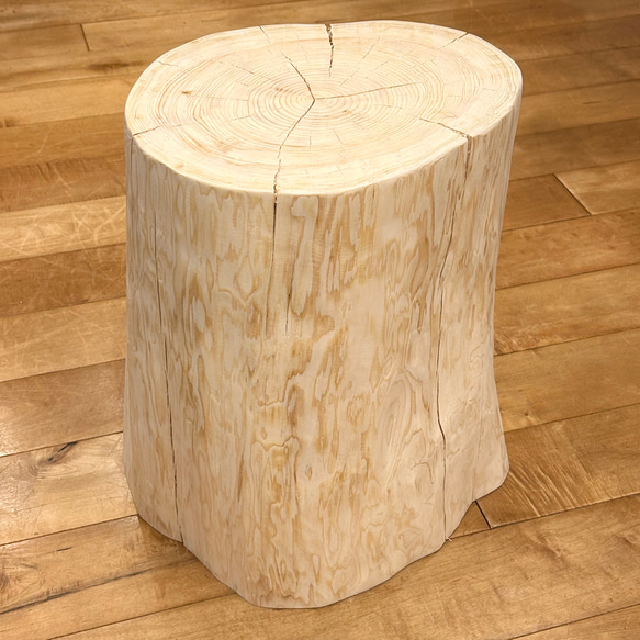 Hinoki  Wood  Stool  No.614 2枚目の画像