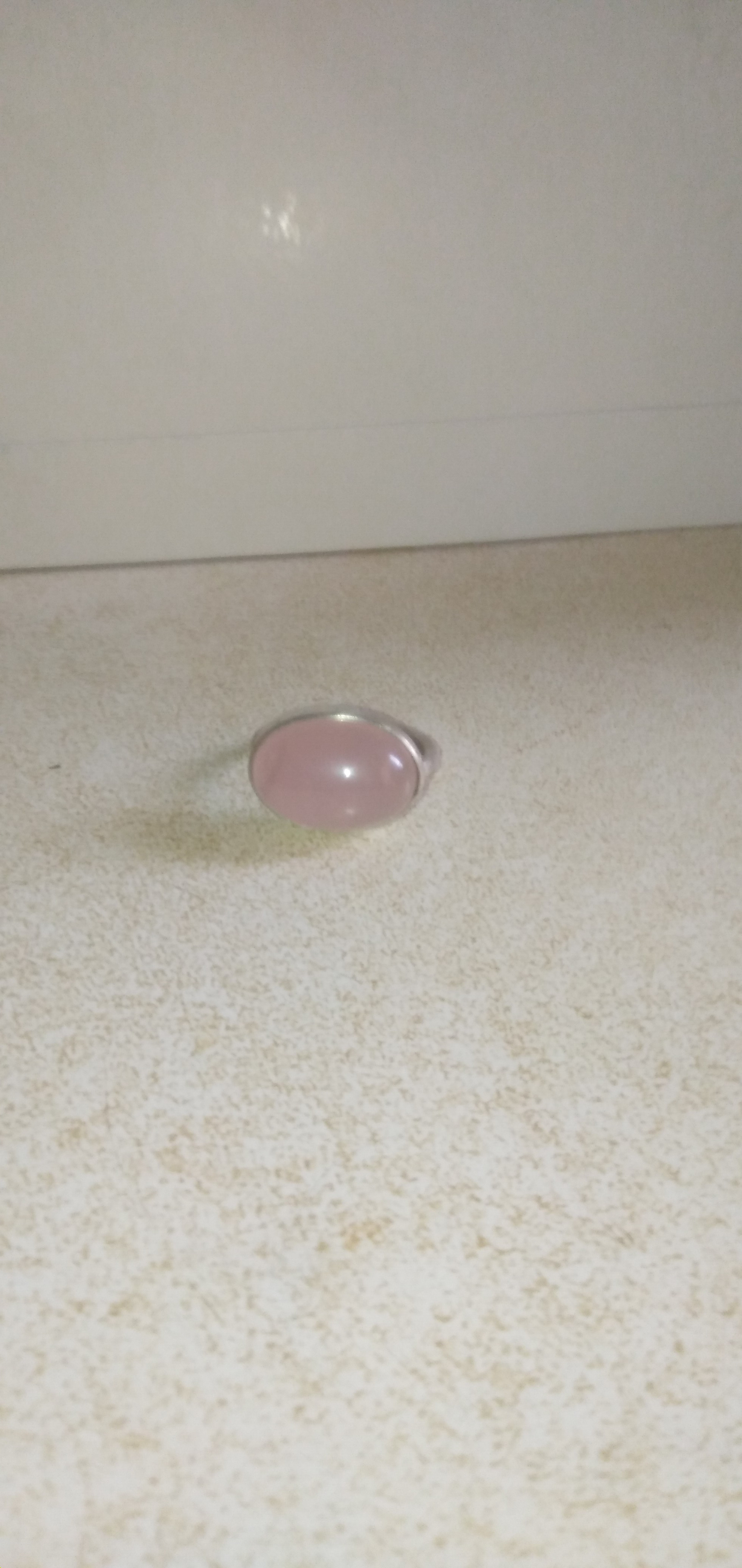 桜色ローズクォーツsvリング