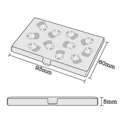ステンレスカードケース　ニャンリョーシカ【たくさん】 2枚目の画像