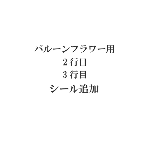 ２行目３行目の追加（＋５００円） 1枚目の画像