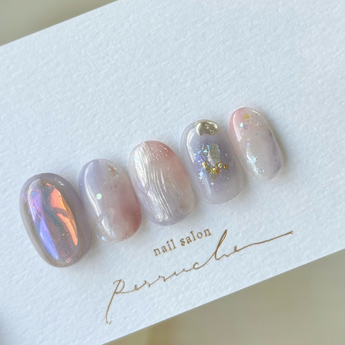 うるきらネイル】氷ネイル/うるうるネイル/ブライダルネイル/成人式