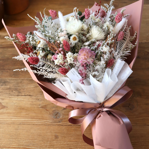 ギフト花束がすぐ届く！〈おまかせオーダー花束11000〉ドライ