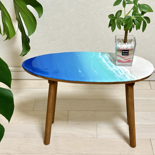 レジンアート海(サーフボードテーブル) 海レジンアート