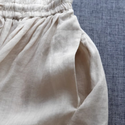 100％ラミー麻プリーツスカート 　4色 7枚目の画像