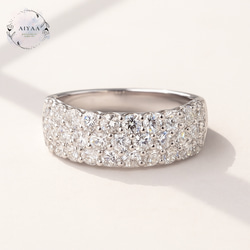 モアサナイト Dカラー VVS1 3mm フルエタニティリング（シルバー925