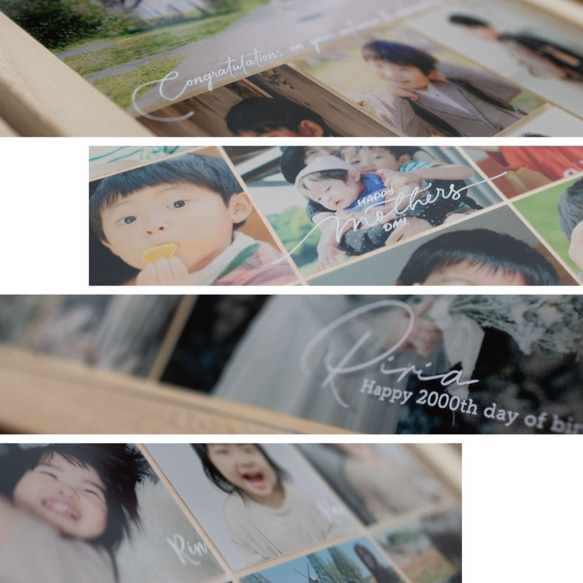 ♡写真で作る♡ ウッドフレーム クリアフォトパネル　Wide　[ICPW] ５mm厚